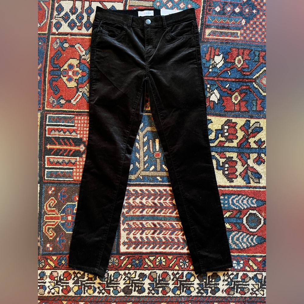 Velvet skinny pants